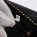 PRADA Hand Bag Safiano leather Black Gold Auth 190146SAV-10