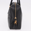 PRADA Hand Bag Safiano leather Black Gold Auth 190146SAV-4