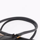 PRADA Hand Bag Safiano leather Black Gold Auth 190146SAV-14