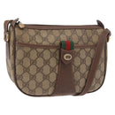 GUCCI GG Supreme Web Sherry Line Bag PVC Beige Gold 89 02 032 Auth 190150-1