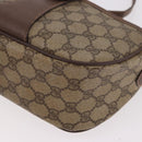 GUCCI GG Supreme Web Sherry Line Bag PVC Beige Gold 89 02 032 Auth 190150-14