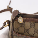 GUCCI GG Supreme Web Sherry Line Bag PVC Beige Gold 89 02 032 Auth 190150-18