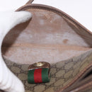 GUCCI GG Supreme Web Sherry Line Bag PVC Beige Gold 89 02 032 Auth 190150-12
