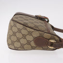 GUCCI GG Supreme Web Sherry Line Bag PVC Beige Gold 89 02 032 Auth 190150-3