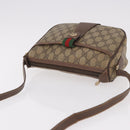 GUCCI GG Supreme Web Sherry Line Bag PVC Beige Gold 89 02 032 Auth 190150-6