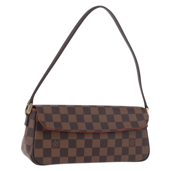 LOUIS VUITTON Damier Ebene Recoleta Shoulder Bag N51299 LV Auth 190151SAV