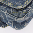 LOUIS VUITTON Monogram Denim Bum Bag Body Bag Blue M95347 LV Auth 190155SAV-9