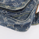 LOUIS VUITTON Monogram Denim Bum Bag Body Bag Blue M95347 LV Auth 190155SAV-14