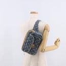 LOUIS VUITTON Monogram Denim Bum Bag Body Bag Blue M95347 LV Auth 190155SAV-24