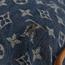 LOUIS VUITTON Monogram Denim Flat Shopper Tote Bag Blue M95018 LV Auth 190156SAV-14