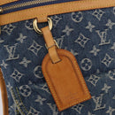 LOUIS VUITTON Monogram Denim Flat Shopper Tote Bag Blue M95018 LV Auth 190156SAV-15