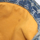 LOUIS VUITTON Monogram Denim Flat Shopper Tote Bag Blue M95018 LV Auth 190156SAV-19