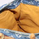 LOUIS VUITTON Monogram Denim Flat Shopper Tote Bag Blue M95018 LV Auth 190156SAV-21