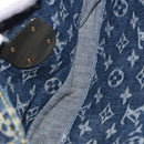 LOUIS VUITTON Monogram Denim Flat Shopper Tote Bag Blue M95018 LV Auth 190156SAV-24
