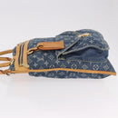 LOUIS VUITTON Monogram Denim Flat Shopper Tote Bag Blue M95018 LV Auth 190156SAV-5
