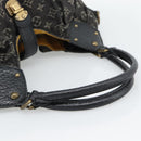 LOUIS VUITTON Monogram Denim XL Hand Bag Black M95510 LV Auth 190157SAV-7