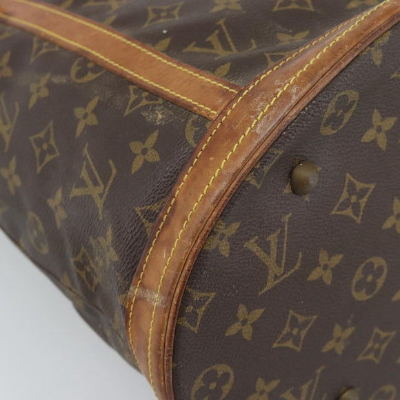 LOUIS VUITTON Monogram Bucket GM Shoulder Bag M42236 LV Auth 190162