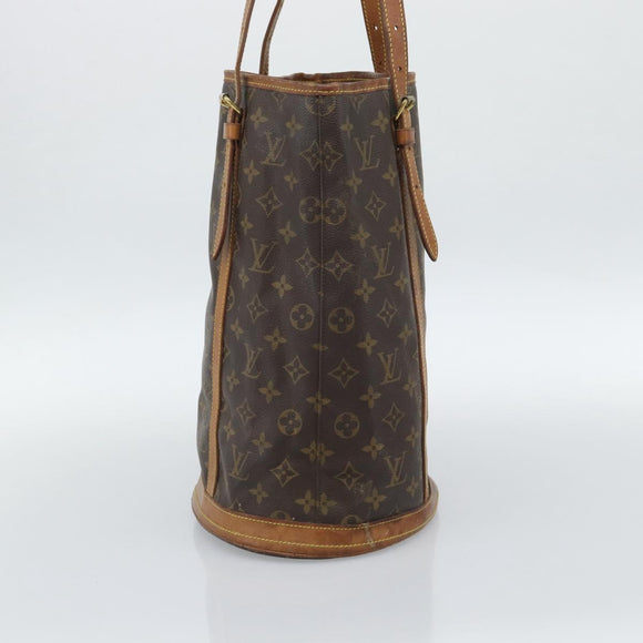 LOUIS VUITTON Monogram Bucket GM Shoulder Bag M42236 LV Auth 190162