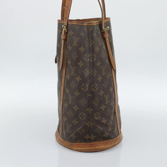 LOUIS VUITTON Monogram Bucket GM Shoulder Bag M42236 LV Auth 190162