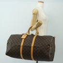 LOUIS VUITTON Monogram Keepall 55 Boston Bag M41424 LV Auth 190169SAV-28