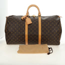 LOUIS VUITTON Monogram Keepall 55 Boston Bag M41424 LV Auth 190169SAV-12