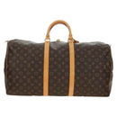 LOUIS VUITTON Monogram Keepall 55 Boston Bag M41424 LV Auth 190169SAV-2