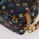 LOUIS VUITTON Monogram Multicolor Trousse Wapity Pouch Black M58034 Auth 190171M-16