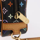 LOUIS VUITTON Monogram Multicolor Trousse Wapity Pouch Black M58034 Auth 190171M-17