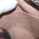 LOUIS VUITTON Monogram Multicolor Trousse Wapity Pouch Black M58034 Auth 190171M-18