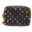 LOUIS VUITTON Monogram Multicolor Trousse Wapity Pouch Black M58034 Auth 190171M-13
