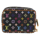 LOUIS VUITTON Monogram Multicolor Trousse Wapity Pouch Black M58034 Auth 190171M-2