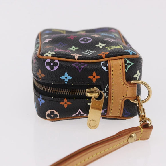 LOUIS VUITTON Monogram Multicolor Trousse Wapity Pouch Black M58034 Auth 190171M