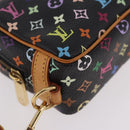 LOUIS VUITTON Monogram Multicolor Trousse Wapity Pouch Black M58034 Auth 190171M-8