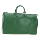 LOUIS VUITTON Epi Speedy 40 Hand Bag Green M42984 LV Auth 190174V-1