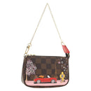 LOUIS VUITTON Damier Ebene Vivienne Mini Pochette Accessoires Auth 190175M-1