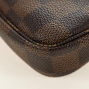 LOUIS VUITTON Damier Ebene Vivienne Mini Pochette Accessoires Auth 190175M-18