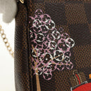 LOUIS VUITTON Damier Ebene Vivienne Mini Pochette Accessoires Auth 190175M-22