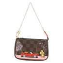 LOUIS VUITTON Damier Ebene Vivienne Mini Pochette Accessoires Auth 190175M-13