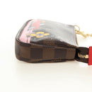 LOUIS VUITTON Damier Ebene Vivienne Mini Pochette Accessoires Auth 190175M-4