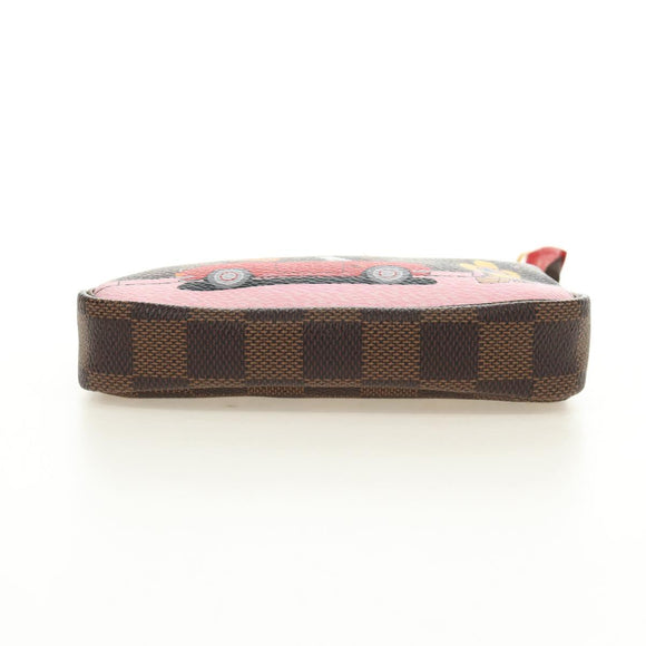 LOUIS VUITTON Damier Ebene Vivienne Mini Pochette Accessoires Auth 190175M