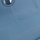 HERMES Dogon GM Wallet Togo leather Blue Silver Auth 190177M-9