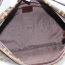 FENDI Zucca Canvas Mamma Baguette Schoudertas Zwart Bruin Auth 190180SAV-10