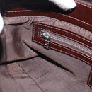 FENDI Zucca Canvas Mamma Baguette Schoudertas Zwart Bruin Auth 190180SAV-22