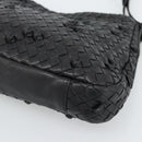BOTTEGA VENETA INTRECCIATO Shoulder Bag Leather Black 133507 Auth 190181SAV-9