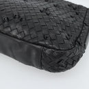 BOTTEGA VENETA INTRECCIATO Shoulder Bag Leather Black 133507 Auth 190181SAV-15
