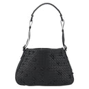 BOTTEGA VENETA INTRECCIATO Shoulder Bag Leather Black 133507 Auth 190181SAV-13
