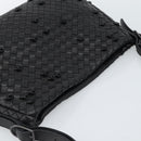 BOTTEGA VENETA INTRECCIATO Shoulder Bag Leather Black 133507 Auth 190181SAV-6