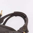 Chloe Paddington Hand Bag Leather Brown Gold Silver Auth 190182SAV-8