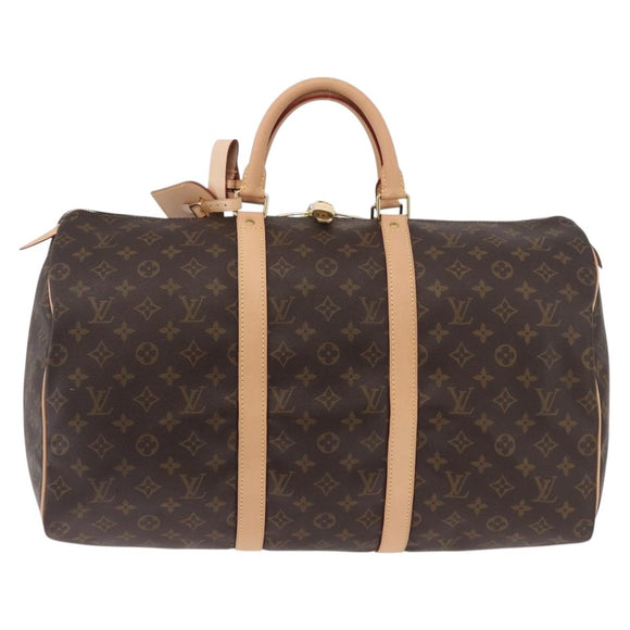 LOUIS VUITTON Monogram Keepall 50 Boston Bag M41426 LV Auth 190183SAV