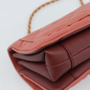 CHANEL Matelasse Ketting Schoudertas Lamsleer Roze Goud CC Auth 190185SAM-17